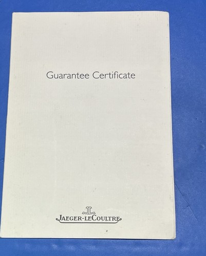 Jaeger coultre garanzia - coultre,
