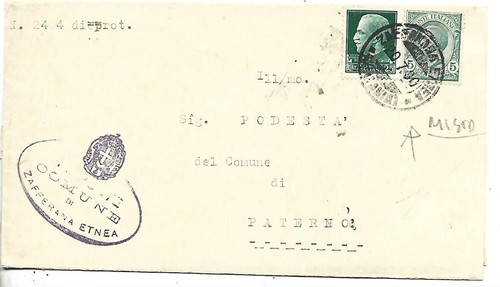 1930 25c mista zafferana - 1930, 5c+25c