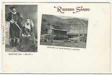 SUD SARDEGNA (012) - Costume del Sulcis e Miniera MONTEPONI Laveria - Fp/Vg 1899