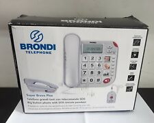 TELEFONO GRANDI TASTI CON TELECOMANDO SOS SALVAVITA BRONDI