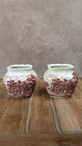 Duo pots anglais vintage - pots,