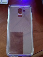 custodia cover per SAMSUNG GALAXY J8 2018 gomma gel trasparente