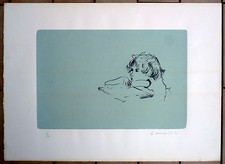 GIOVANNI OMICCIOLI LITOGRAFIA FIRMATA E NUMERATA DATATA 1975