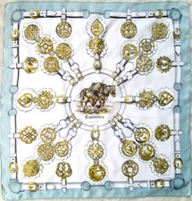 -Superbe Foulard HERMÈS  "