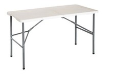 Tavolo Campeggio Picnic Pieghevole in acciaio e piano in resina da 60x122xh74 cm