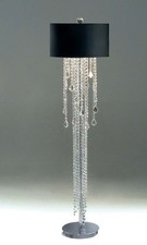 lampada piantana cristallo