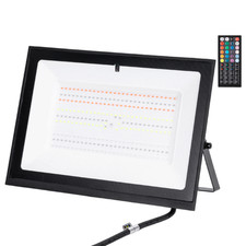 Faro led 100w nero rgb - rgb, con
