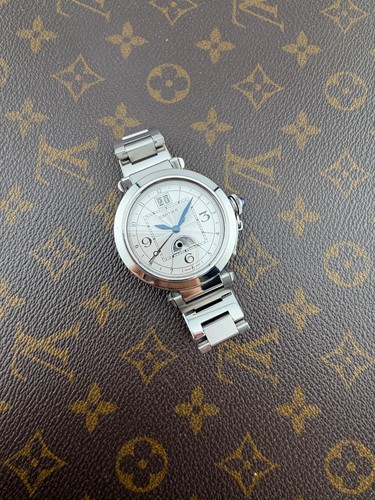 Cartier pasha gmt moonphase - gmt,