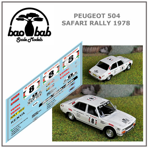 Calcas peugeot 504 8 - calcas, 1/43