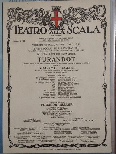 Locandina teatro alla scala - teatro,