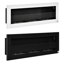 HOMCOM Camino Bioetanolo da Parete 3 Serbatoi da 1L Copertura 20m²