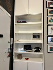 Libreria In Legno Laccato Bianco