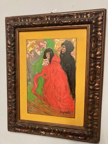 Dipinto olio cartone - ad,
