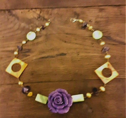 Collana vintage rose fatta - , a