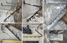COPPIA STAFFE REGGIMENSOLA IN FERRO BATTUTO DA PARETE CON APPENDIABITI COME FOTO