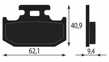 PASTIGLIE FRENO POSTERIORI YAMAHA XG 250 TRICKER (5XT1) 2004 2005 2006