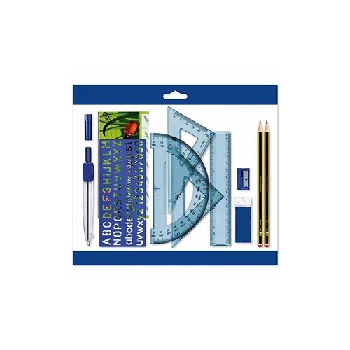 Set pezzi matite compasso - 10,