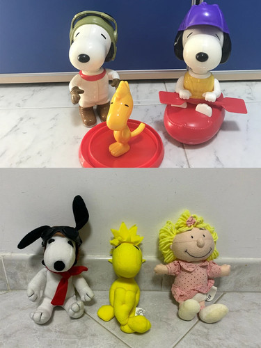 Lotto peluche snoopy - snoopy, woodstock