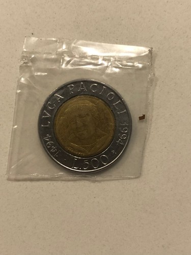 Moneta 500 lire - moneta, ifad