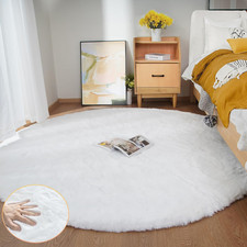 Tappeto Rotondo Bianco 180 Cm