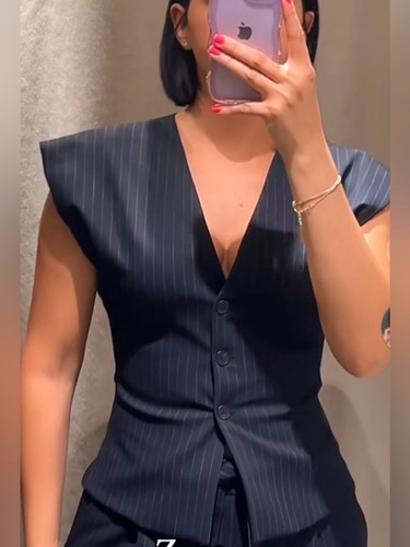 Gilet zara nero foderato - nero,