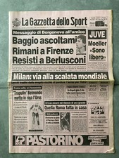 LA GAZZETTA  DELLO SPORT n. 292, 1989 - BAGGIO RIMANI A FIRENZE