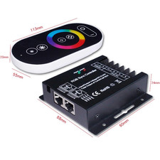 DC12V-24V 8A*3CH RGB Sync Controller Wireless Touch RGB Telecomando per Luce LED RGB