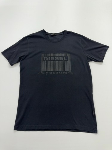 Shirt uomo diesel nera logo - t-shirt,