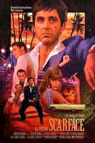 Scarface pacino mondo è - mondo,