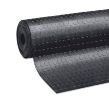 Tappeto Gomma Antiscivolo Nero h200 Copri Pavimento Bollato Pvc Bullonato