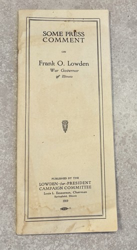 Gov della guerra frank lowden - guerra,