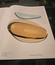 CIOTOLA MAX INGRAND FONTANA ARTE DESIGN ANNI 60 COLORE PAGLIERINO VETRO MOLATO