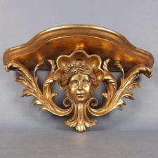 Grande Mensola Dorata Testa