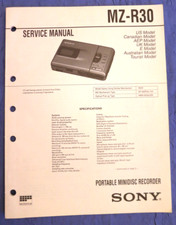 SONY MZ-R30 Manuale di