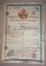 1880 - Raro Certificato Di