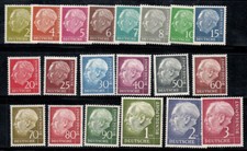 Repubblica Federale Tedesca 1954 Michel 177-196 nuovo di zecca 80% Heuss