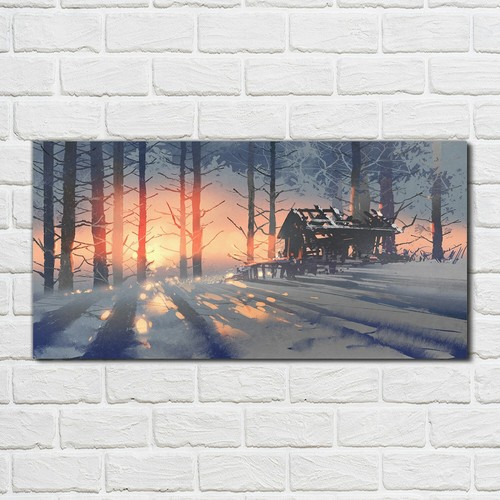 Glass print 100x50 oil - glass,