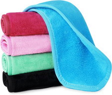 Panno Struccante Viso, 5Pz Riutilizzabili per Rimozione Make Up, Pulizia Del Vis