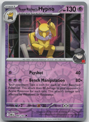 Team rocket hypno - team, 080/182
