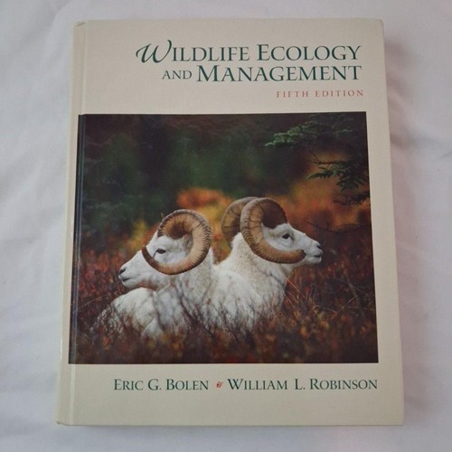 Wildlife ecology and - ecology,