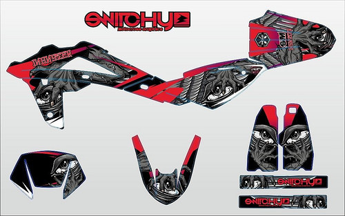 Kit adesivi grafiche monster - adesivi,