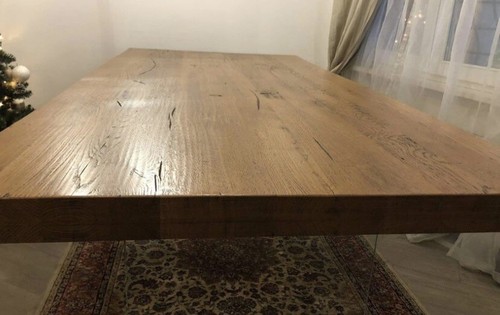 Tavolo legno massello con - in,
