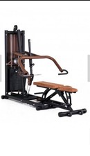 panca multifunzione usata marca Vi.sa. Imbottiture nere , pacco pesi 100 kg