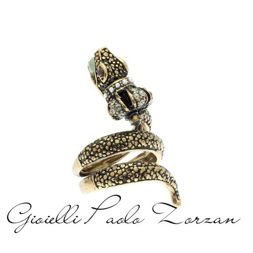 Anello alcozer serpente - anello,