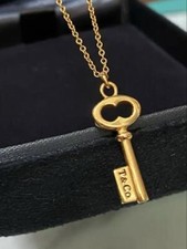 Collana Tiffany & Co. Oro Giallo 18K Ciondolo Chiave Ovale Rara Ottime Condizioni