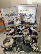 BATTERIA DI PENTOLE 23 PEZZI A. M. C. PROFESSIONAL SUPER OFFERTA AMC BATTERIA