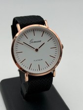 geneva quartz watch gold