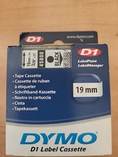 Cartuccia Nastro Dymo 45800 19 mm. Black/Clear.