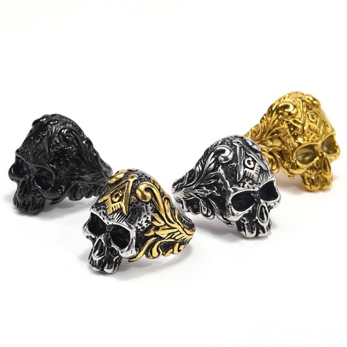 Anello teschio vintage - anello,