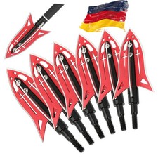 6x frecce blade punte da caccia tiro con l'arco frecce in carbonio freccia balestra caccia